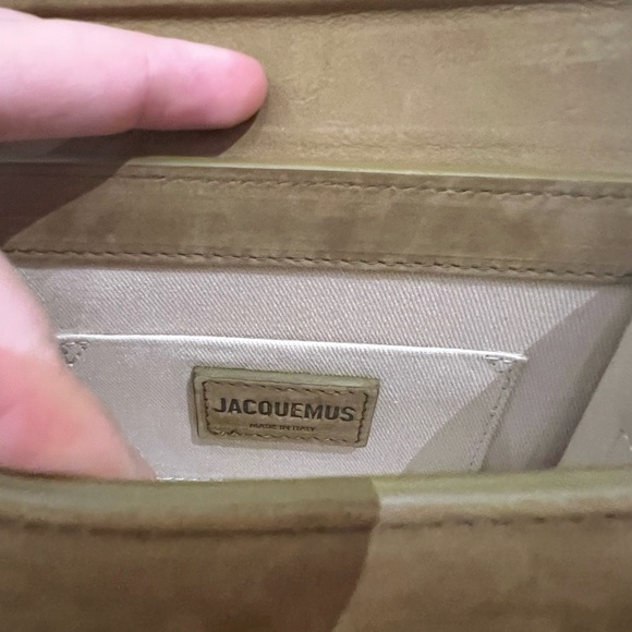 Jacquemus leather top-handle bag Le Chiquito Medium Tapenade NWT - Picture 6 of 11